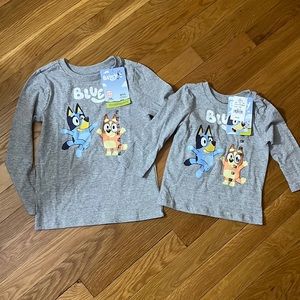 Bluey Shirts 4T and 12M NWT